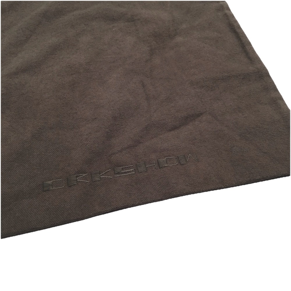 Rick Owens Drkshdw Brown Canvas Tote Bag Large Shoulder Shopper Carryall Logo